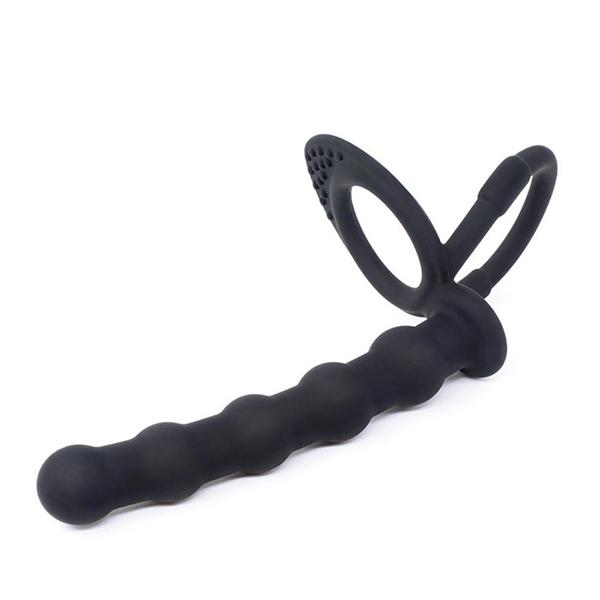Anal Beads Sex Toys For Men Silicone Double Rings Anal Plug Stimulator G-spot Massager Erotic Toys
