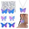 Sturdy Silicone Butterfly Pendant Resin Molds Perfect For Crafting Individualized Jewelry Such As Earrings And Necklaces
