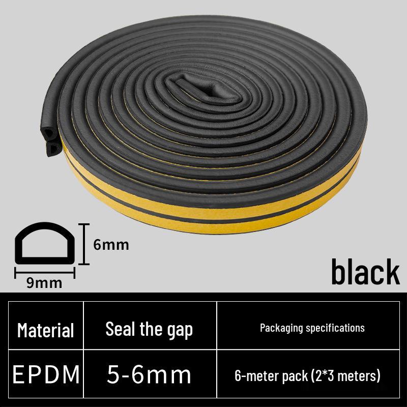 Soundproof and Windproof Door & Window Sealing Strip for Silent Shock Absorption and Insulation