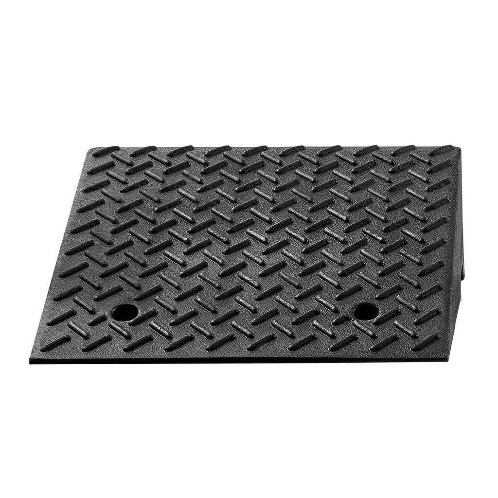 Driveway Curb Ramp, 3.175 Tons Load Capacity, 17.8 cm Rise Height Heavy Duty Curbside Bridge Ramp with Drainage Tank for Wheelchairs, Strollers,