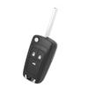 3 Buttons Flip Key Fob Case Shell Cover Replacement Accessories Fit for Chevrolet