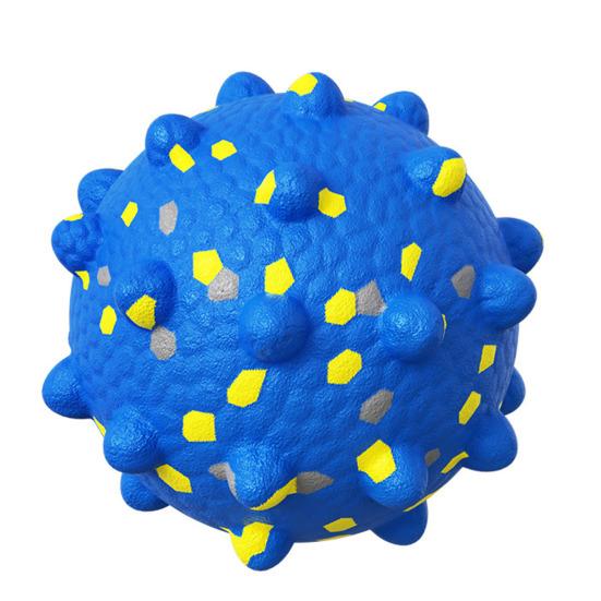 

Spiky Dog Ball Quiet Dog Chew Toy Ball Puppy Teething Ball Dog Teeth Cleaning Toy for Aggressive Chewers Small Medium Large Dogs S синий