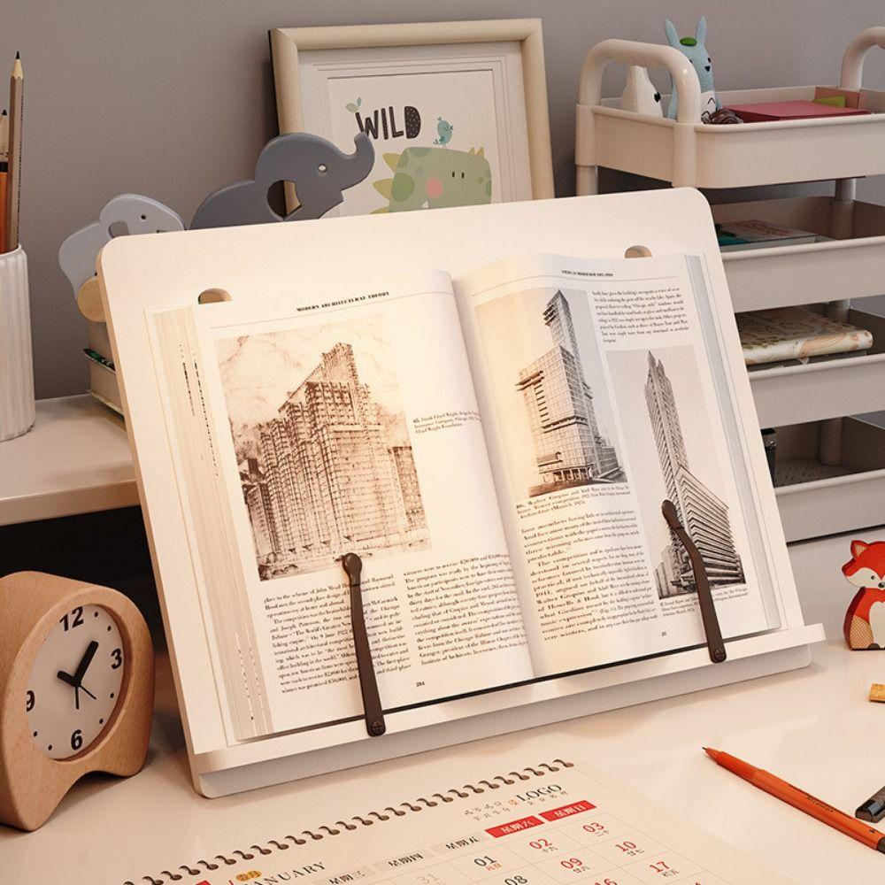 Multi-Position Book Holder Tray Adjustable Reading Rest Tablet Compact Cookbook Bracket  Adults
