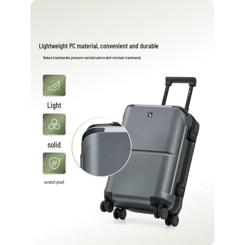 OIWAS Coastline Series PC Hardshell Aluminum Frame Luggage 20 Inch