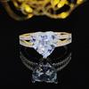 European & American Fashion Ring: Square Colored Diamond, Women's Daily/Wedding/Banquet R4898
