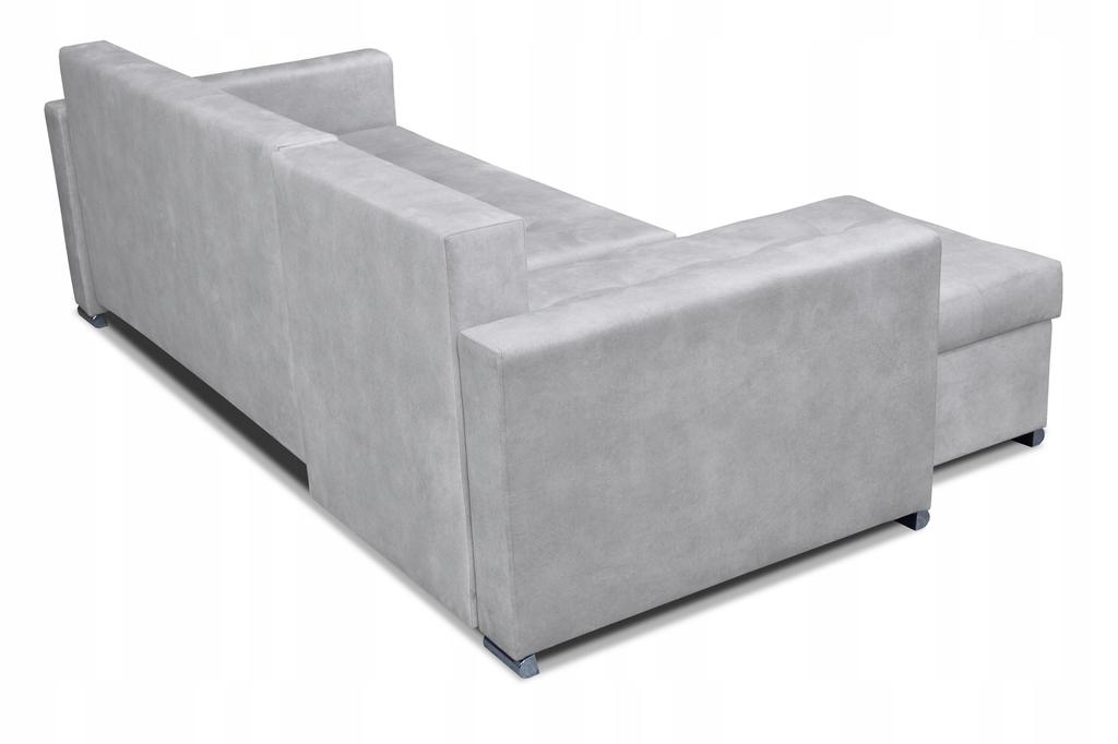 Varius Corner Sofa Bed with Sleeping Function Family Furniture Corner Cushions Gray