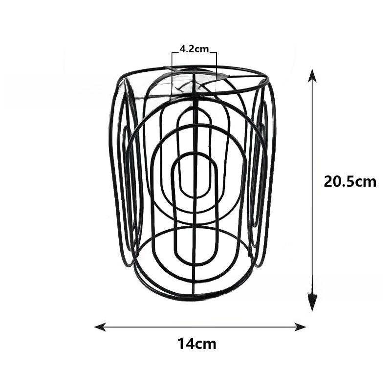 Retro DIY Iron Lampshade Light Guard Iron Bell E27 Bulb Proetctor Ceiling Hanging Lamp Cover Metal Wire Cage Industrial Style