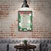 Gewinnende Pokerhand-Ranglisten-Tabelle Poster Vintage Blechschild Metallschild Dekorative Plakette für Pub Bar Man Cave Club Wanddekoration