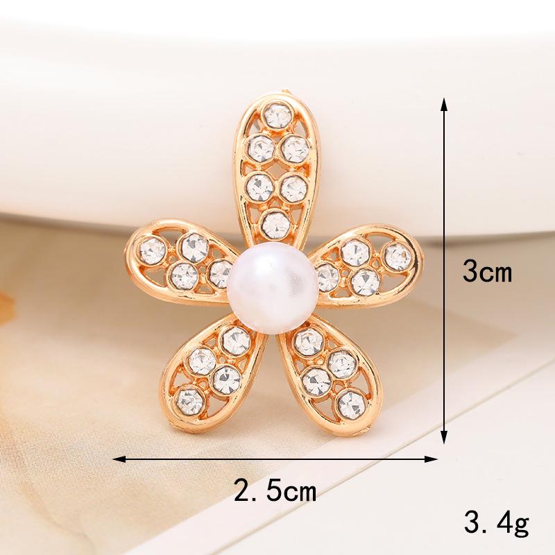 Pearl Flower Five-Petal DIY Phone Case Teardrop Clog Embellishments