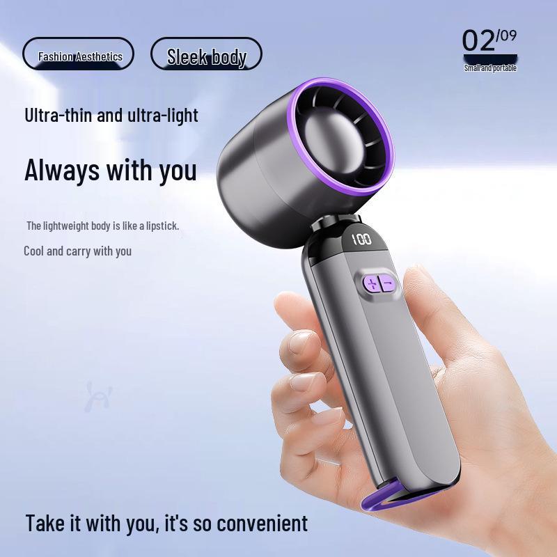 Portable USB High-Speed Mini Handheld Fan with Strong Cooling Turbine