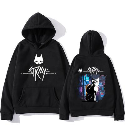 Nieuwe verdwaalde kat hoodies game print streetwear unisex vrouwen casual mode oversized sweatshirts hoodie truien trainingspakken kleding