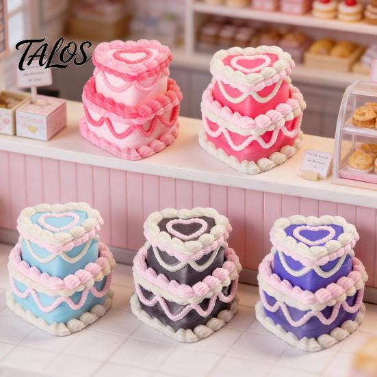 Desktop Ornaments Birthday Cake Stress Toy, Cute Dessert Decompression Fidget for Toys Adults Desk, Novelty Squeeze Gift Car, Office Decor Relief