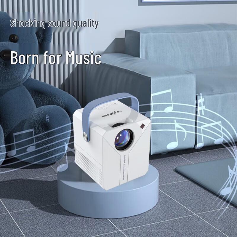 KOOKZZ Smart Portable HD Home Projector with AI Voice and Android