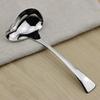 304 Rostfritt Stål Kök Matlagning Sås Sked med Pip, Långt Handtag Serverings Soppsked