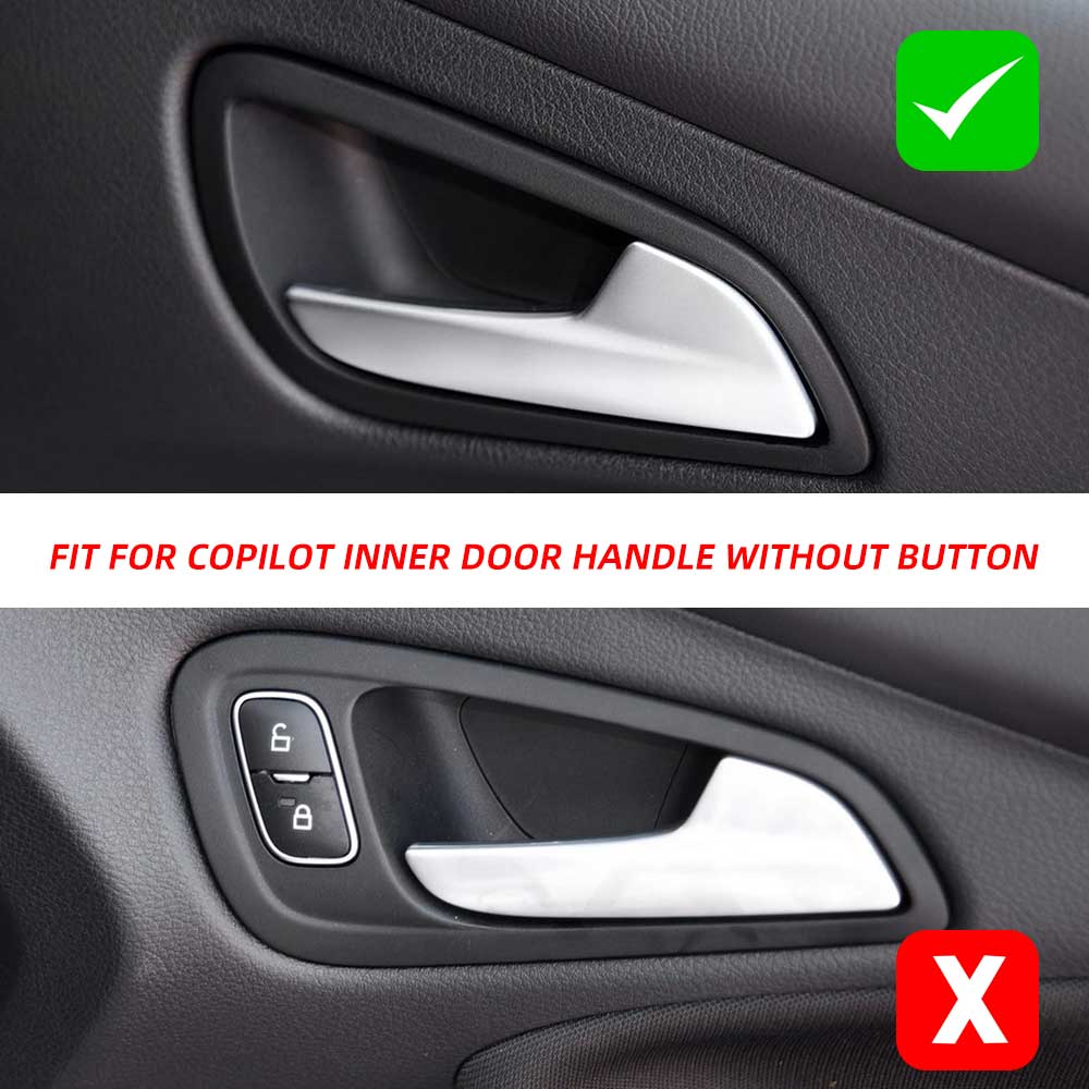 Car Door Interior Handle Decoration Frame Trim for Ford Focus 3 MK3 2015 - 2018 Inner Doors Bowl Cover Stickers Accessories