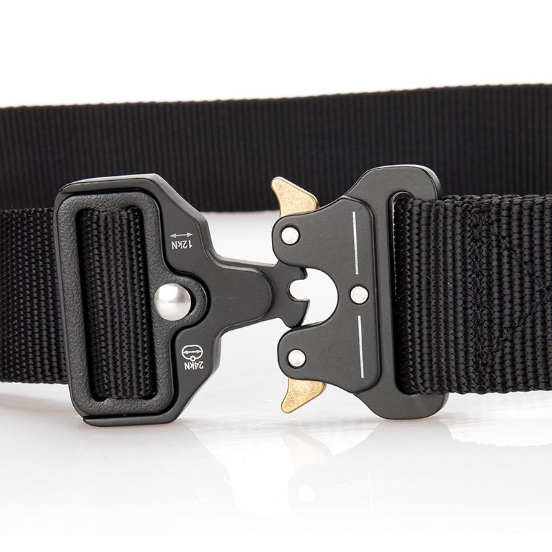 Cobra Tactical Nylon & Leather Men's Belt - Versatile Canvas Trouser Accessory