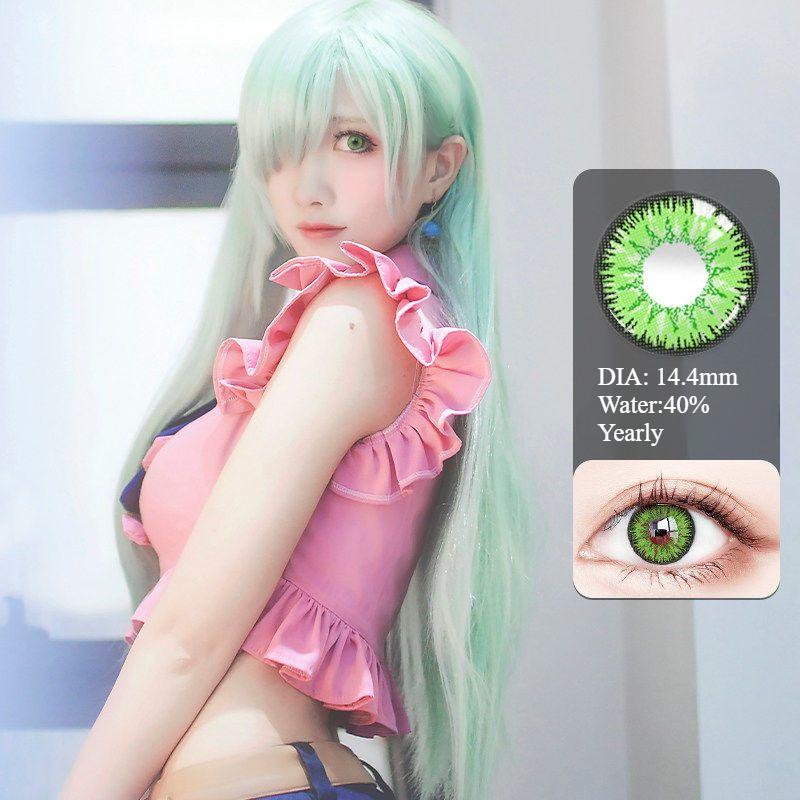 Used for Beauty Anime Colored Contact Lenses, 1 Pair Per Year