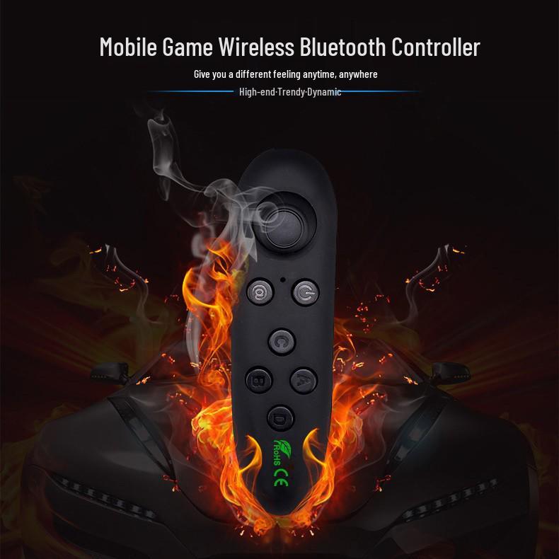 VRPARK Bluetooth VR Remote: Mobile Game Controller, Wireless Mouse, Selfie Control for Android.