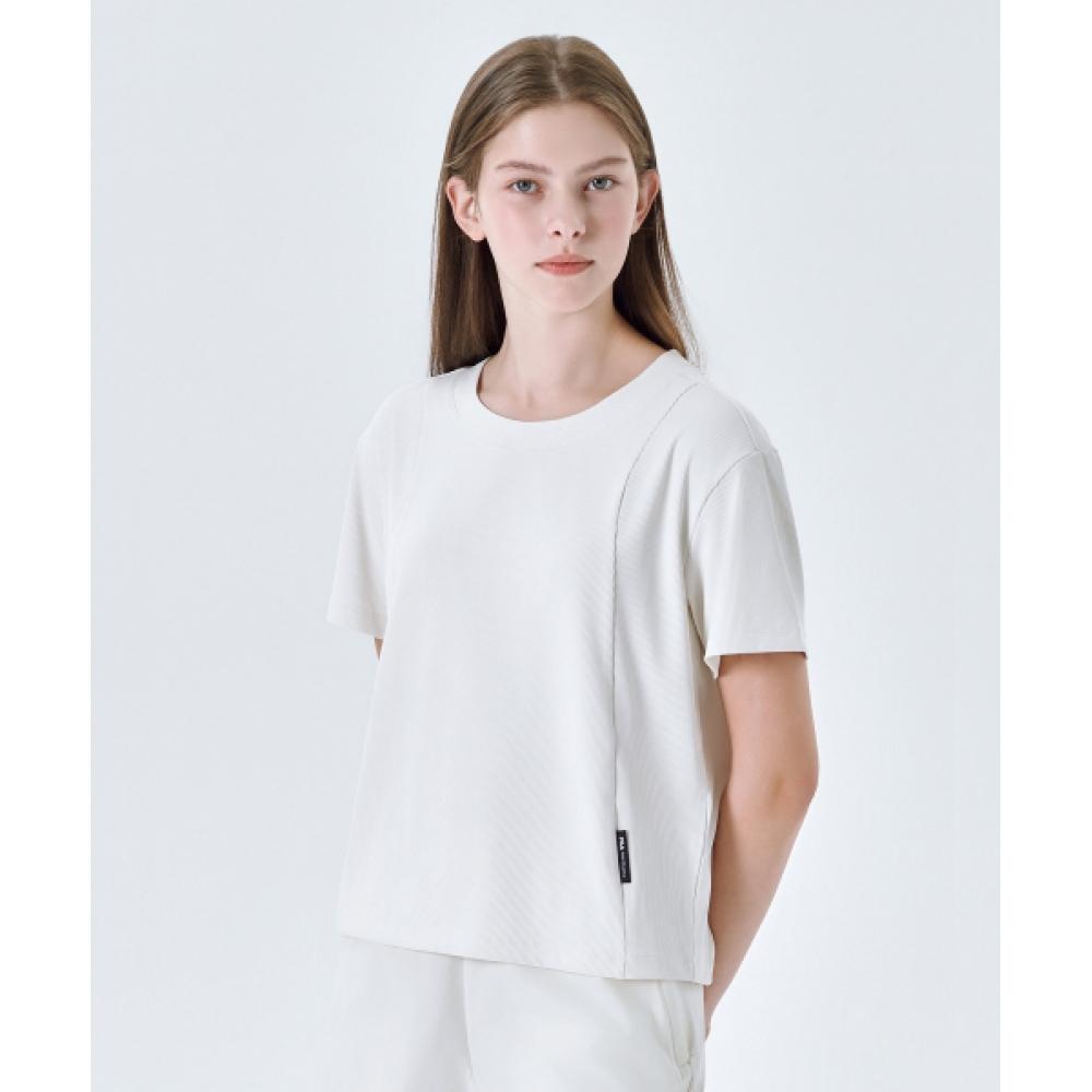 

Укороченная футболка FILA в рубчик с короткими рукавами FS2RSG2254FIVY