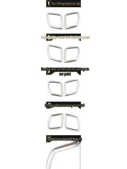 Southeast DX7 Stainless Steel A-Pillar Speaker Cover and Console Bright Ring