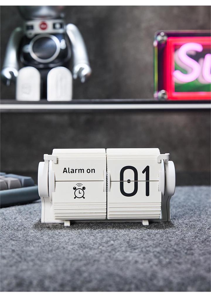 Time Flow Ring: Creative Smart Desk Clock with Automatic Time Correction and Multifunctional Alarm