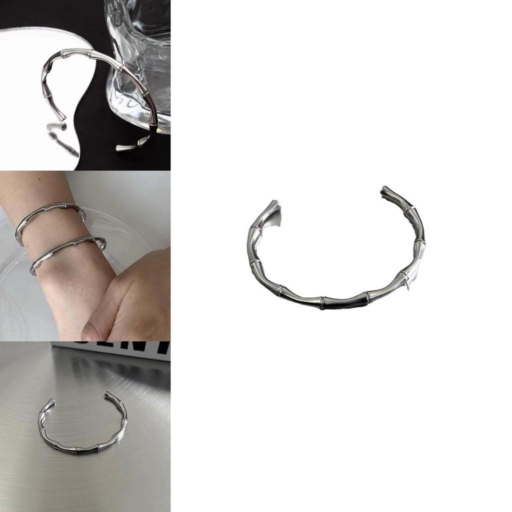 High-quality Titanium Steel Bamboo Bracelet Perfect For Summer 2024 Casual Style