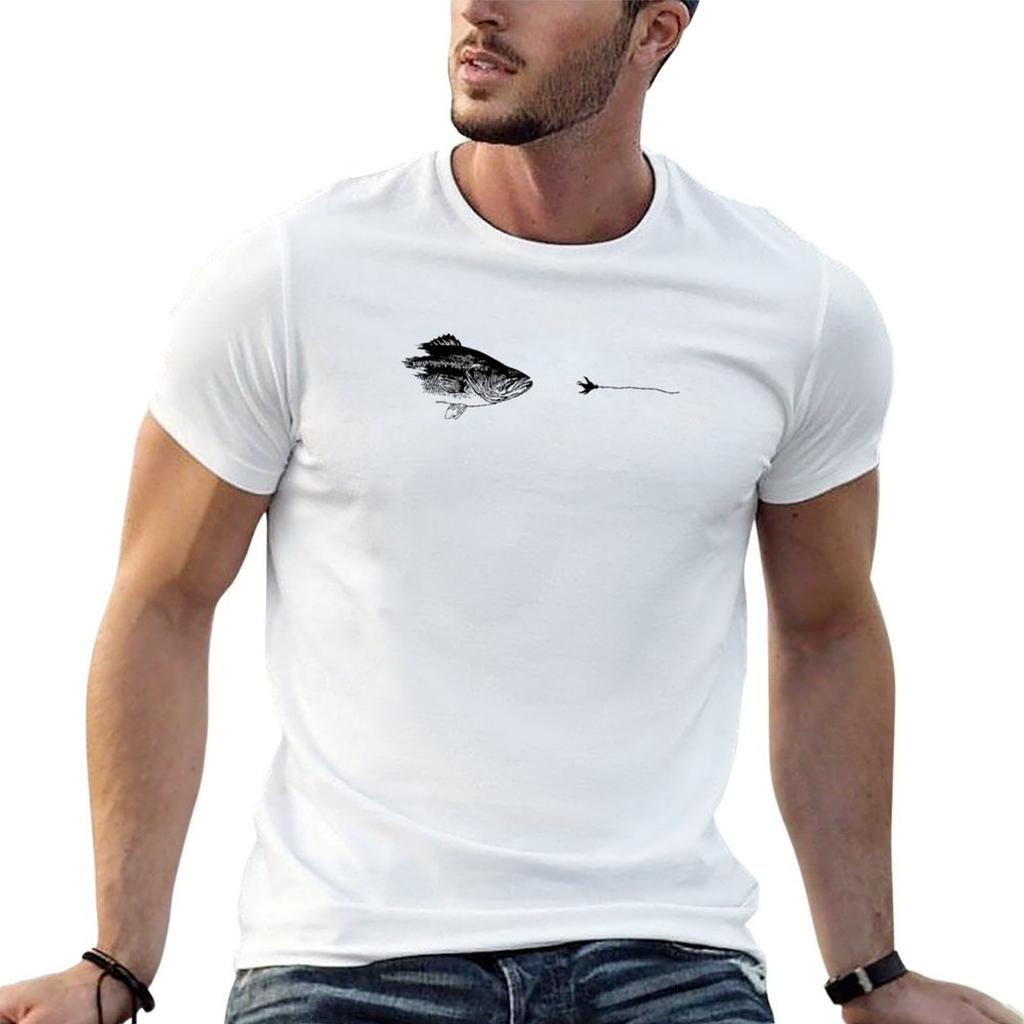 Largemouth Bass Fishing Tshirt Casual Streetwear Short Sleeve Tee