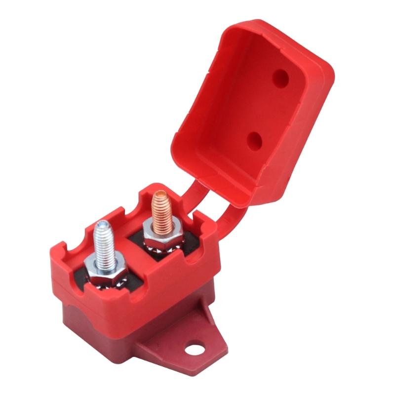 10A Circuit Breakers Auto Reset Function with Waterproof Cover Studs Bolt for Automotive, Marine, Trailers