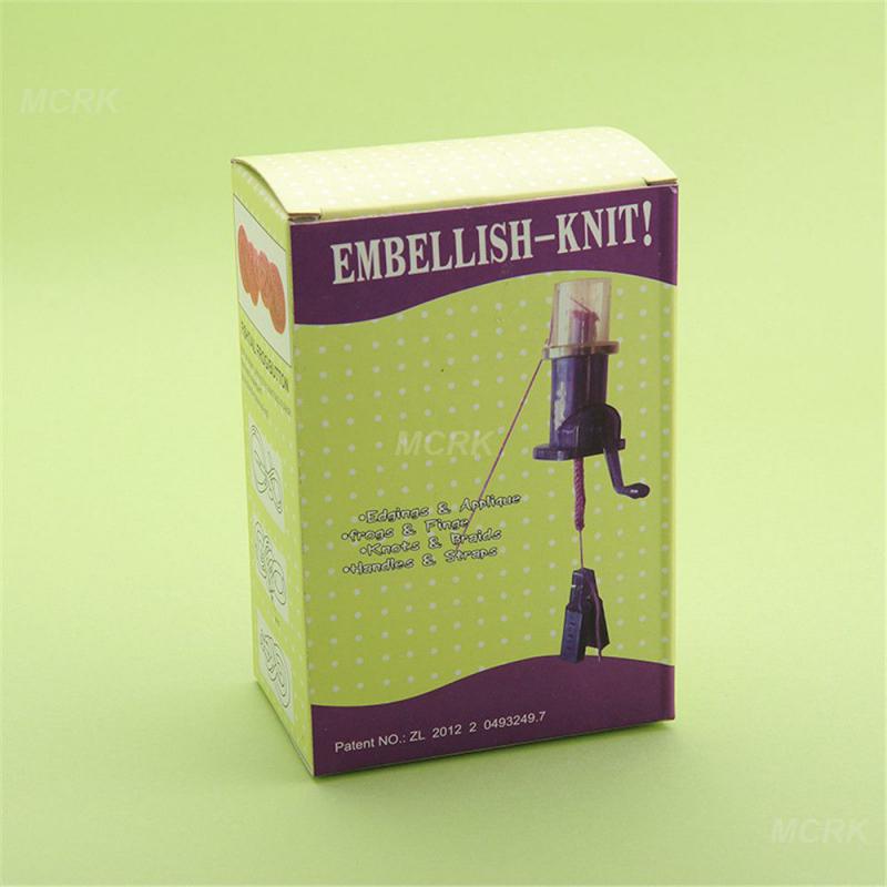 Hand-operated Embellish-Knit Knitting Machine Spool Knitter Weave Tool