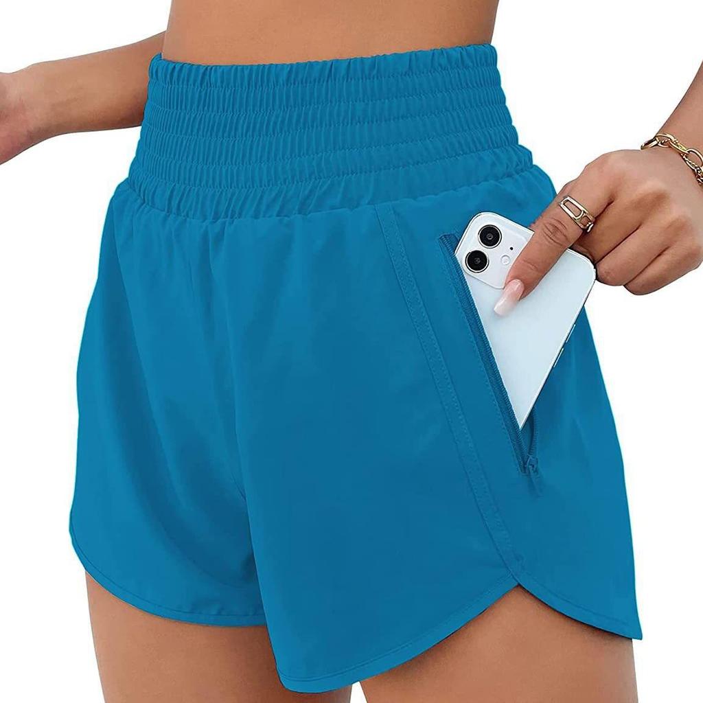New Hot-Selling European Style High-Waisted Casual Yoga Running Shorts