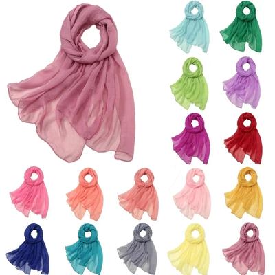 Oversize Szyfonowy Damski Letni Szal Rękawy Ochrona przed Słońcem Turban Wrap Szalik Ręcznik Plażowy Narzutka na Bikini Pareo Sarong Bandana