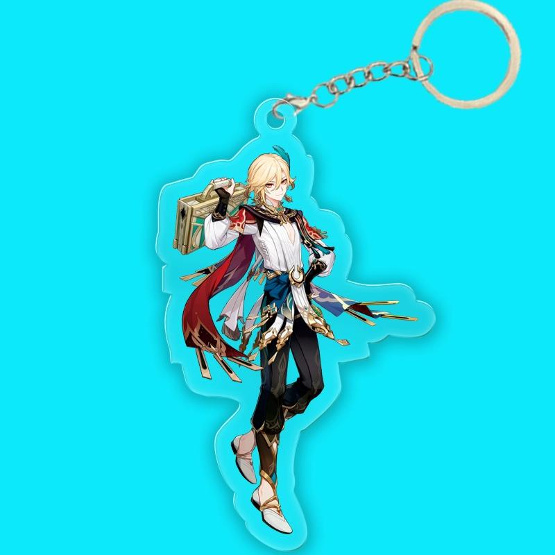 

Периферийный кулон Genshin Impact Scattered Soldiers Walnut Funina Nawei Mandrill s Son Zhong Li s Key Chain Мобильный телефон Сумка Подвеска