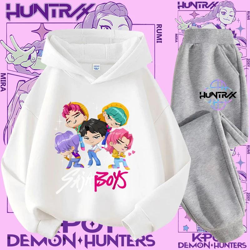 Ținută Streetwear Copii Hanorac K-Pop Demon Hunter Pulover Sweatshirt Anime Trening Desen Animat Fete Băieți Haine Copii