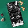 Samurai Japanese Warrior Mask Case For OPPO Reno 14 F 13 12 11 10 Pro 8T 8 7 Lite Cover For OPPO Find X8 X6 X5 X9 Pro Coque