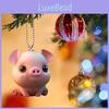 Adorable Acrylic Pig Keychain Car Interior Decor Cute Cartoon Design For Bags