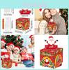 Christmas Santa Claus Money Box With Red Paper Material For Holiday Party Decor And Gift Giving