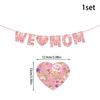 Mother’s Day Decoration Flag - Vibranted Color Bunting Supplies for Creating Celebration for Moms