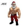 Collectible Trendy Character Statues 3D Printed Fitness Santa Claus Figurine, Muscular Statue, Workout Enthusiast Gift Ideas Creative Sports