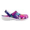 Colorful Printed EVA Clogs Lightweight Breathable Slip On Garden Shoes for Women Men Beach Pool Bathroom Home Beach Wear