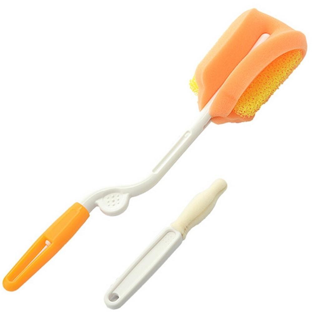 

360° Cleaning Water Bottle Brush BPA-Free Feeding Bottle Brush Lid Cleaning оранжевый