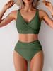 Mint Green High-Waisted Bikini: Sexy 2026 Two-Piece Swimsuit for Women