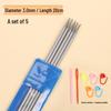 Rust-Proof Stainless Steel Double-Ended Knitting Needles for Handmade Dolls, Scarves, and Sweaters