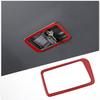 Red Carbon 2nd Row Seat Belt Buckle Frame Sticker For Honda Pilot 2016-