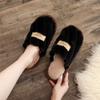 Baotou Women's Autumn and Winter Indoor and Outdoor Thick-soled Warm Plush Shoes Cotton Slippers Women's Foam