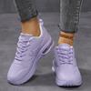 Women Fashion Air-cushion Sneakers PU Leather Running Shoes Anti-slip Outdoor Sports Shoes Elastic Gym Trainers
