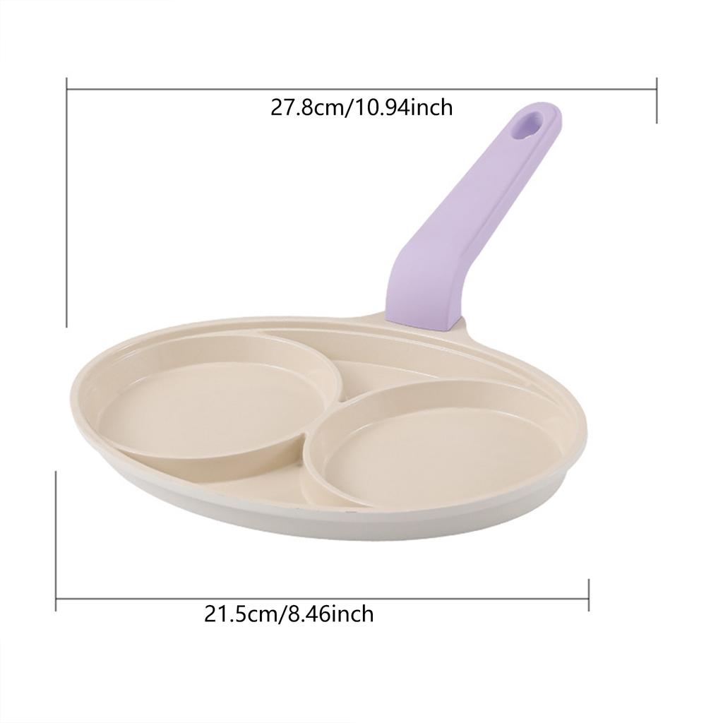 7/4 Cup Pancake Pan Egg Omelet Crepe Frying Pan Non-stick Griddle Pancake Maker Mini Pancakes Maker Perfect for Kids Breakfast