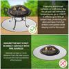 Outdoor Fireproof Mat Heat-Resistant Flame Retardant Anti-slip Deck Patio Lawn Camping Stove BBQ Grill Firepit Aluminum Foil Rug Fireplace Hearth Pad