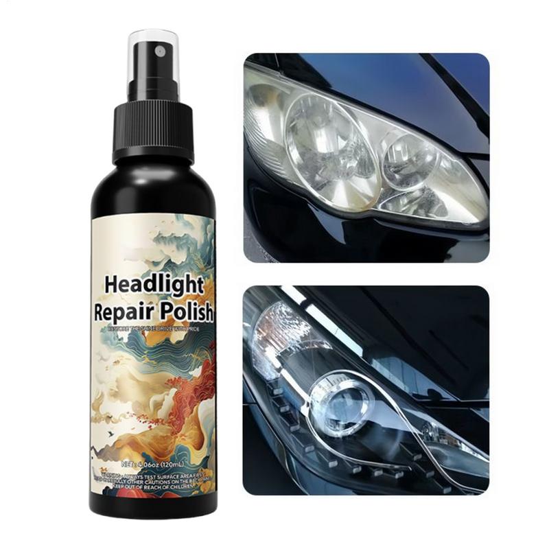 Car Headlight Restoration Polishing Cleaner Headlamp Scratch Remover Repair Cleaning Remove Oxidation Headlight Polish Liquid