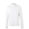 Comfortable Solid Color Stand Collar Simple Versatile Casual Long Sleeve T-Shirt Women Tops ATLV350-5