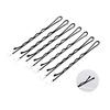 Women Girls Black Hair Pins Mini Waved Curved Straight Shaped Bobby Pins Metal Hairdressing Tool